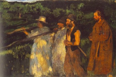 Woodsmen Returning Home by Károly Ferenczy